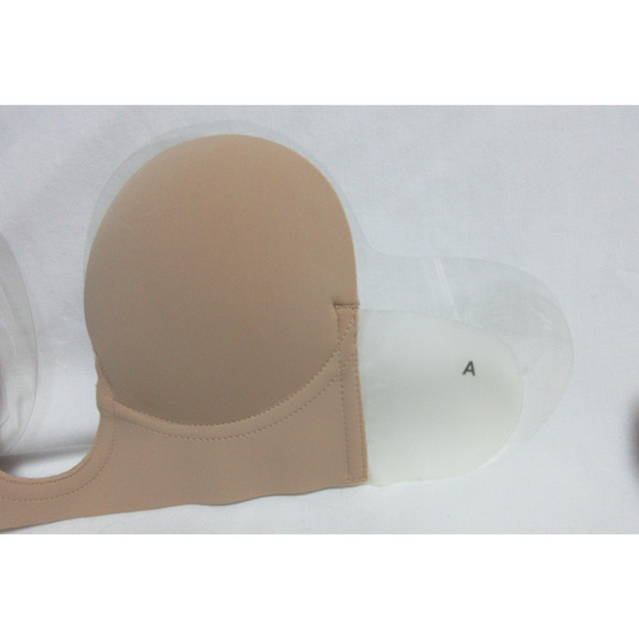 Victoria's Secret backless Push-Up Bra Cup A, Nude 2 Convertible Straps New - Picture 2 of 10